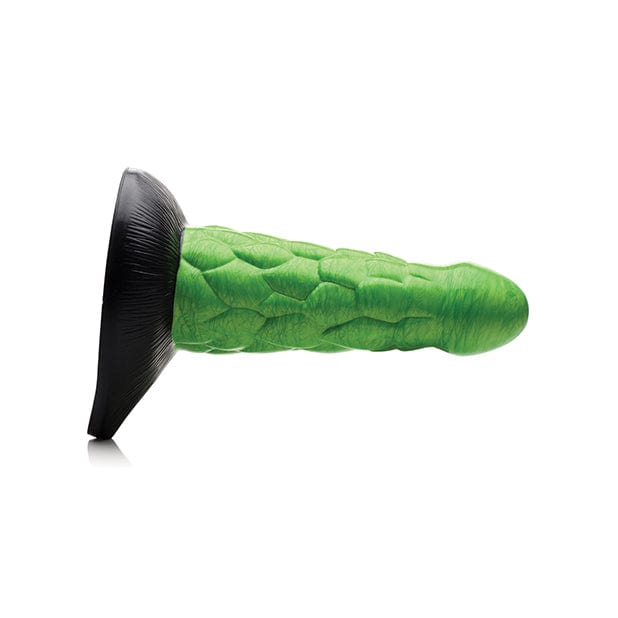 XR - Creature Cocks Radioactive Reptile Thick Scaly Silicone Dildo (Green/Black) -  Non Realistic Dildo with suction cup (Non Vibration)  Durio.sg