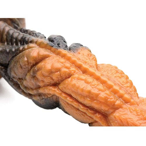 XR - Creature Cocks Ravager Rippled Tentacle Silicone Dildo (Orange/Black) -  Non Realistic Dildo with suction cup (Non Vibration)  Durio.sg