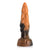 XR - Creature Cocks Ravager Rippled Tentacle Silicone Dildo (Orange/Black) -  Non Realistic Dildo with suction cup (Non Vibration)  Durio.sg