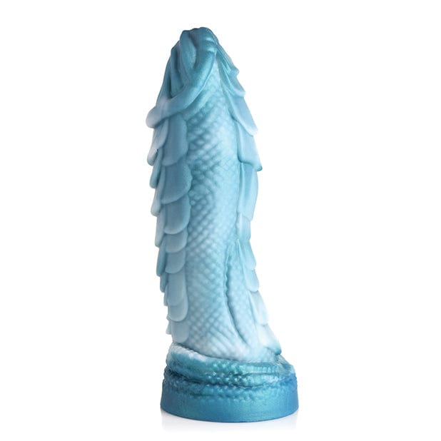 XR - Creature Cocks Sea Serpent Scaly Silicone Dildo (Blue) -  Non Realistic Dildo with suction cup (Non Vibration)  Durio.sg