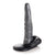 XR - Creature Cocks The Gargoyle Rock Hard Silicone Dildo (Silver/Black) -  Non Realistic Dildo with suction cup (Non Vibration)  Durio.sg