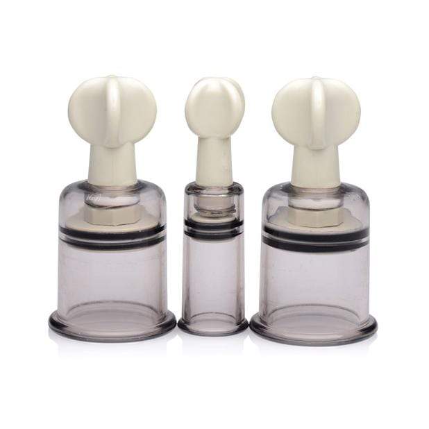 XR - Size Matters Clit and Nipple Suckers Set (Clear) -  Clitoral Pump (Non Vibration)  Durio.sg