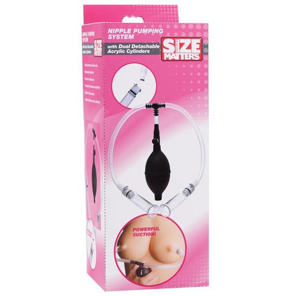 XR - Size Matters Nipple Pumping System with Dual Cylinders -  Nipple Pumps (Non Vibration)  Durio.sg