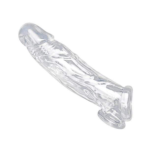 XR - Size Matters Realistic Penis Enhancer and Ball Stretcher (Clear) -  Cock Sleeves (Non Vibration)  Durio.sg