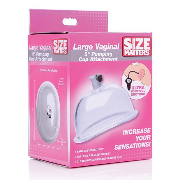 XR - Size Matters Vaginal 5" Pumping Cup Attachment Large (Clear) -  Clitoral Pump (Non Vibration)  Durio.sg