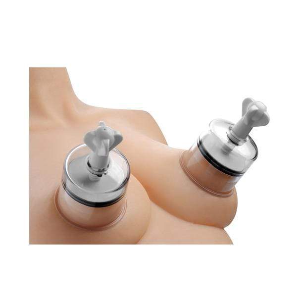 XR - Size Matters XL Nipple Suckers with Powerful Suction (Clear) -  Nipple Pumps (Non Vibration)  Durio.sg