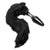 XR - Tailz Midnight Fox Tail Glass Anal Plug (Black) -  Glass Anal Plug (Non Vibration)  Durio.sg