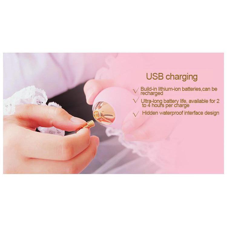 Zalo - Lolita Baby Heart Clit Massager (Strawberry Pink) -  Clit Massager (Vibration) Rechargeable  Durio.sg