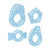 Zero Tolerance - Ring a Ding Ding Set of 4 Textured Cock Rings (Blue) -  Rubber Cock Ring (Non Vibration)  Durio.sg