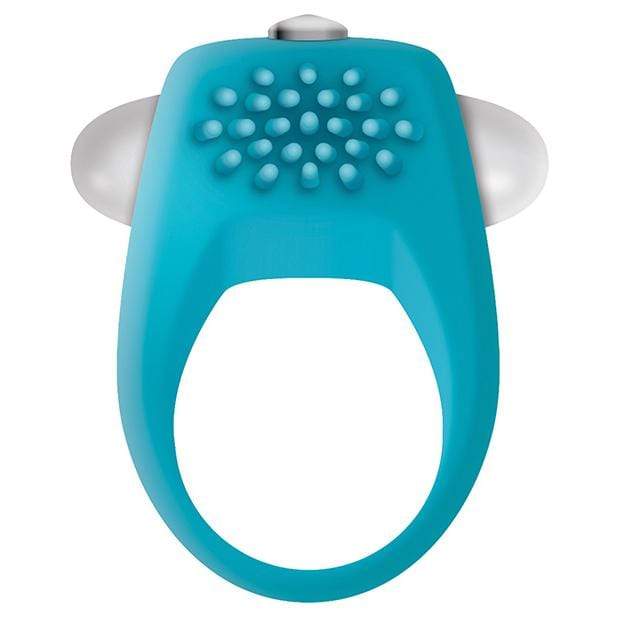 Zero Tolerance - Teal Tickler Vibrating Cock Ring (Blue) -  Silicone Cock Ring (Vibration) Non Rechargeable  Durio.sg