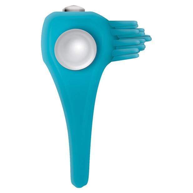 Zero Tolerance - Teal Tickler Vibrating Cock Ring (Blue) -  Silicone Cock Ring (Vibration) Non Rechargeable  Durio.sg