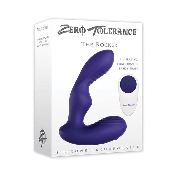Zero Tolerance - The Rocker Vibrating Remote Control Prostate Massager (Purple) -  Remote Control Anal Plug (Vibration) Rechargeable  Durio.sg