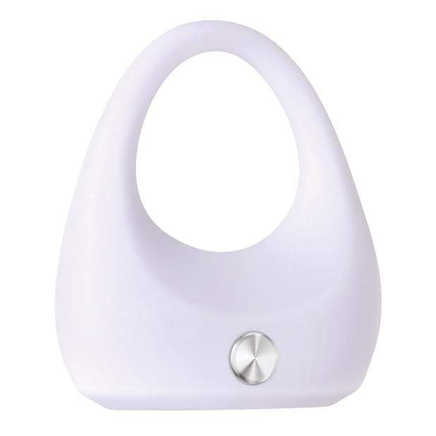 Zero Tolerance - White Lighting Vibrating Cock Ring (White) -  Silicone Cock Ring (Vibration) Non Rechargeable  Durio.sg