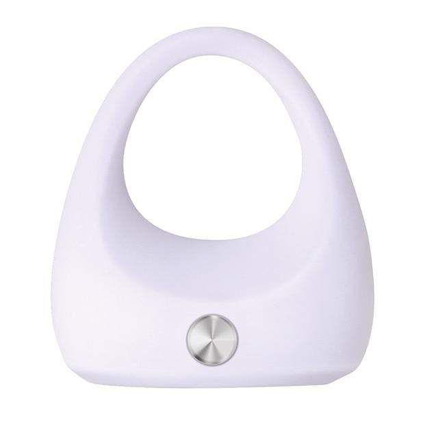 Zero Tolerance - White Lighting Vibrating Cock Ring (White) -  Silicone Cock Ring (Vibration) Non Rechargeable  Durio.sg