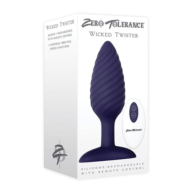 Zero Tolerance - Wicked Twister Remote Control Rechargeable Anal Plug (Purple) -  Remote Control Anal Plug (Vibration) Rechargeable  Durio.sg