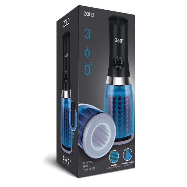 Zolo - 360 Degrees Rotating Male Stimulator Mastubator (Black) -  Masturbator Soft Stroker (Vibration) Non Rechargeable  Durio.sg