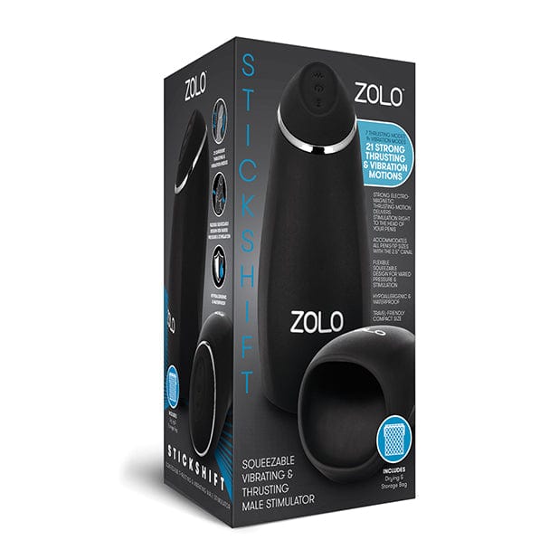 Zolo - Stickshift Thursting Vibrating Squeezable Stroker Masturbator (Black) -  Masturbator Soft Stroker (Vibration) Rechargeable  Durio.sg