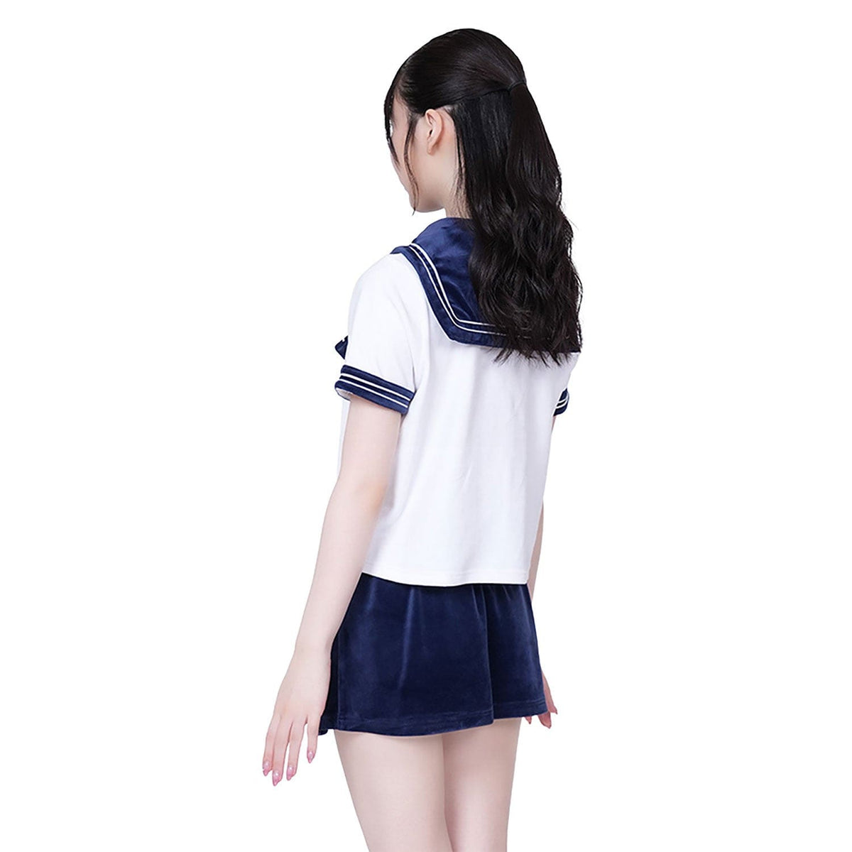 AandT - Fluffy and Cute Sailor Uniform Costume (White) AT1034 CherryAffairs