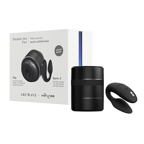 Arcwave - Double the Fun Collection Box Vox x We Vibe Sync 2 Couple Set (Black) AW1010 Durio.sg