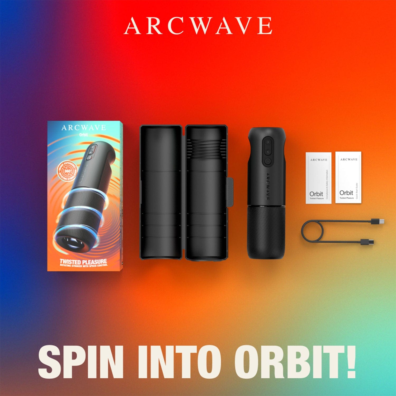 Arcwave - Orbit App-Controlled Rotating Stroker Masturbator (Black) AW1020 Durio.sg