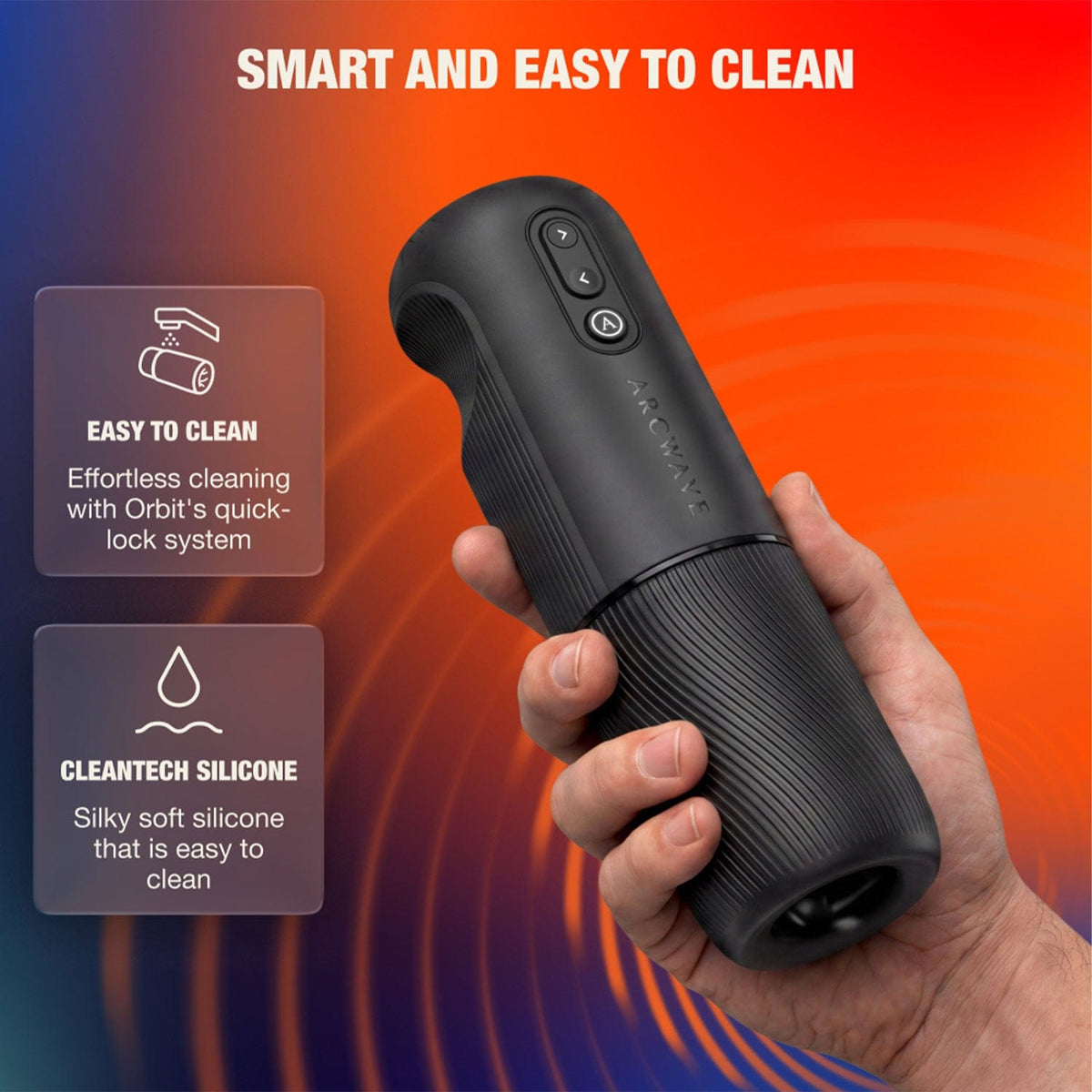 Arcwave - Orbit App-Controlled Rotating Stroker Masturbator (Black) AW1020 Durio.sg