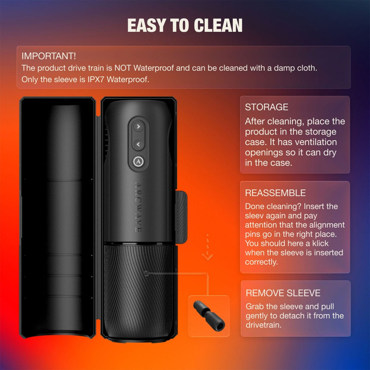 Arcwave - Orbit App-Controlled Rotating Stroker Masturbator (Black) AW1020 Durio.sg