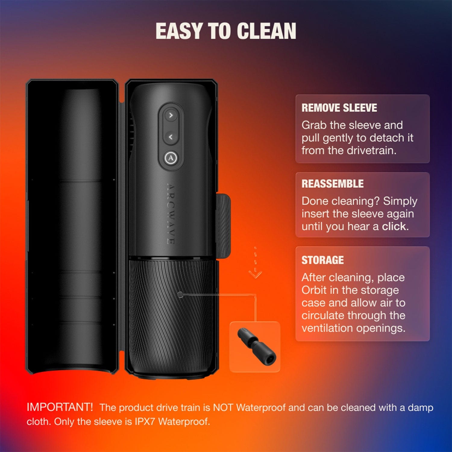 Arcwave - Orbit App-Controlled Rotating Stroker Masturbator (Black) AW1020 Durio.sg