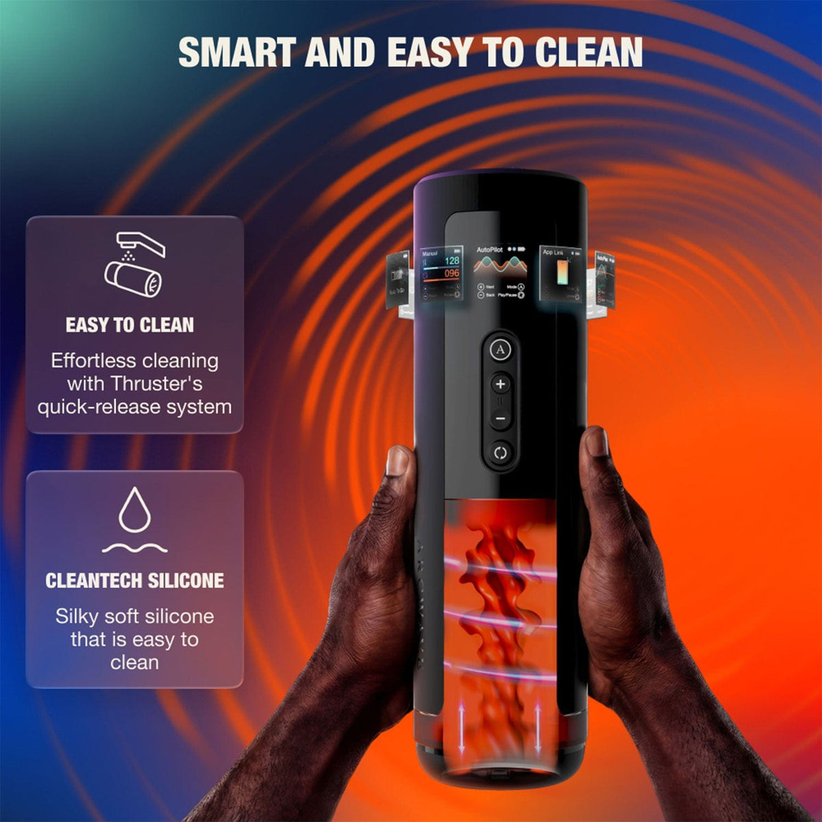 Arcwave - Thruster App Controlled Thrusting and Rotating Stroker Masturbator AW1019 Durio.sg