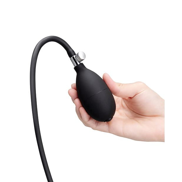 B-Vibe - Beaded Inflatable Anal Plug with HandPump (Black) BV1023 Durio.sg