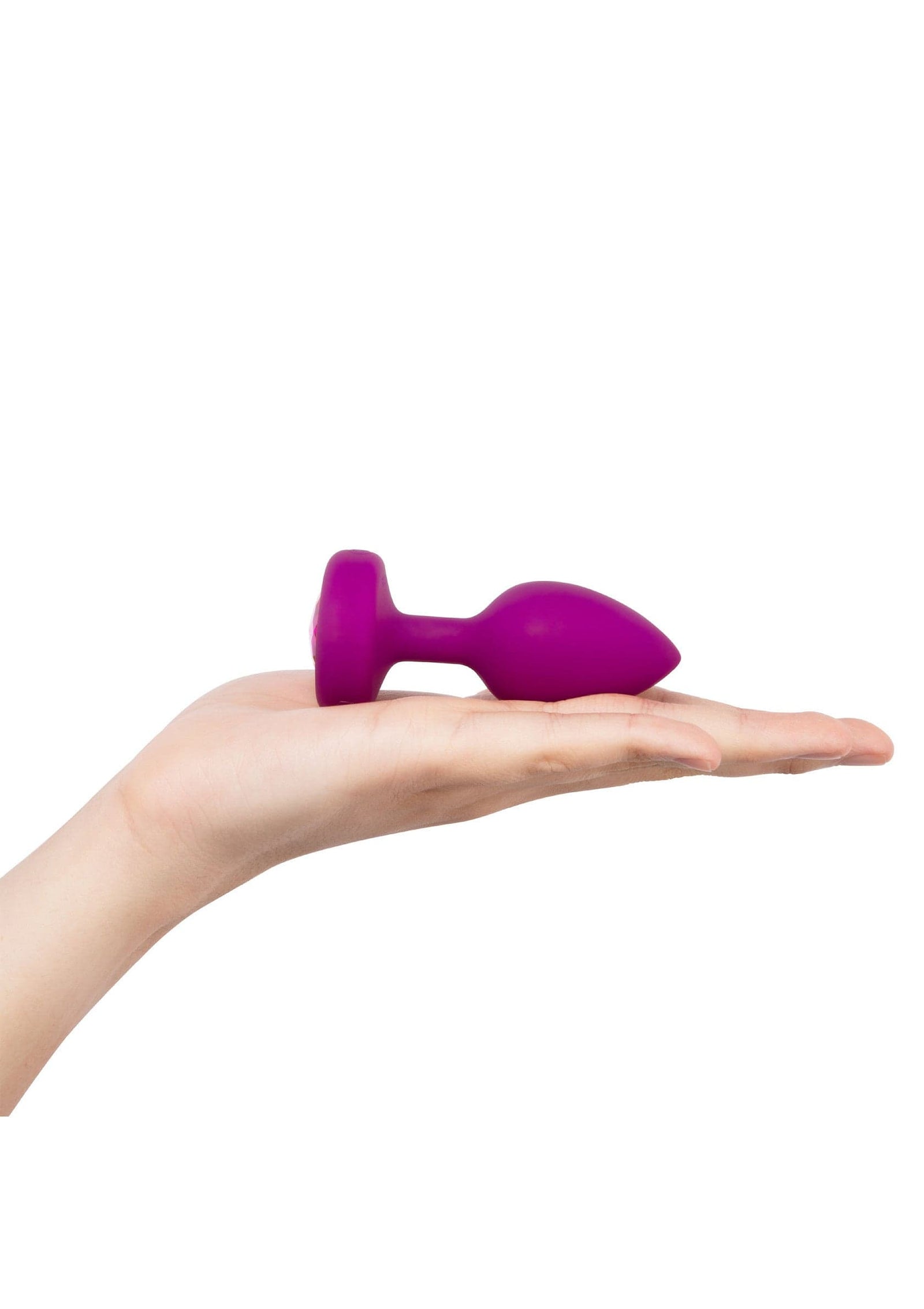B-Vibe - Rechargeable Vibrating Jewel Anal Plug S/M (Pink) BV1026 Durio.sg