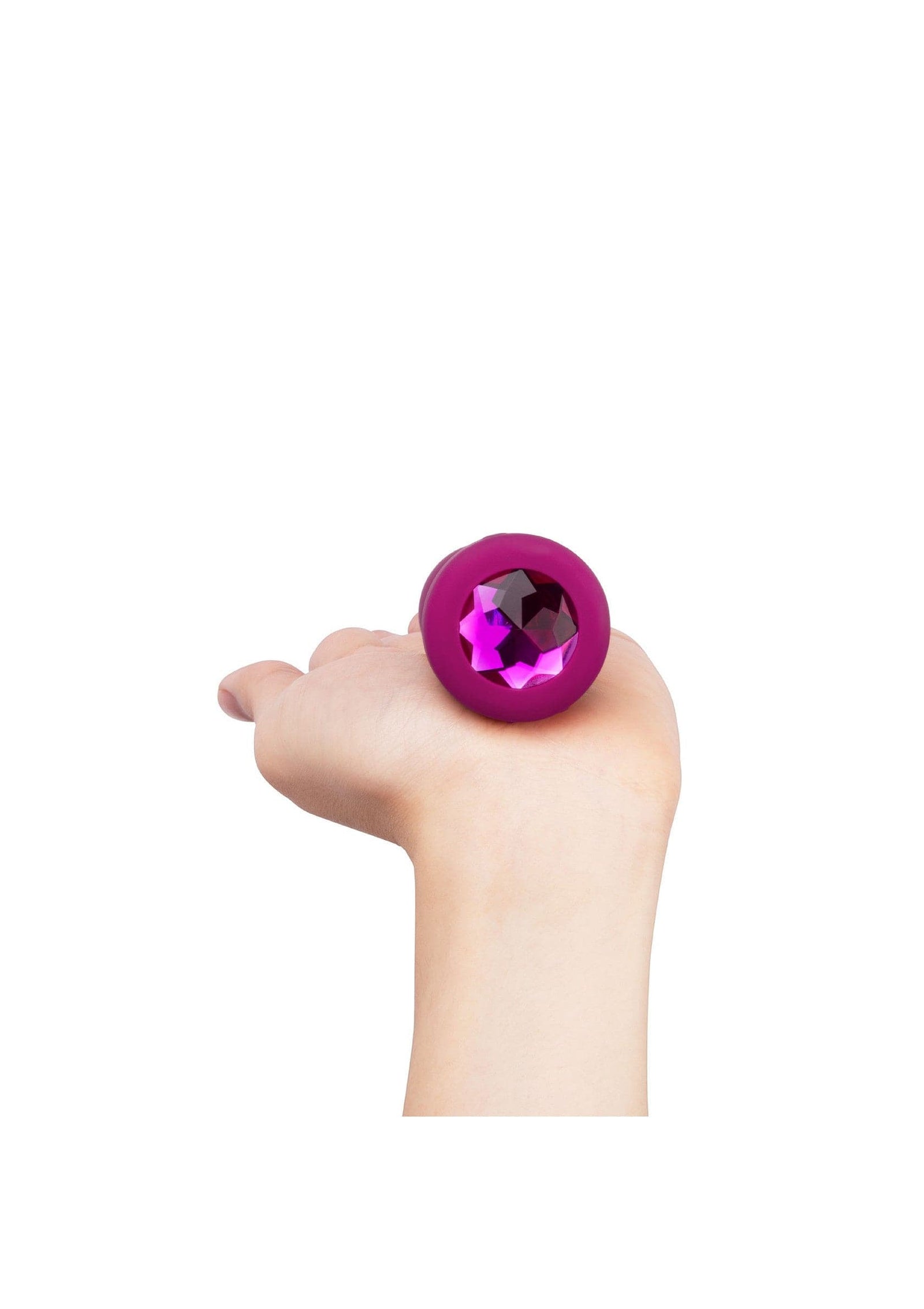 B-Vibe - Rechargeable Vibrating Jewel Anal Plug S/M (Pink) BV1026 Durio.sg