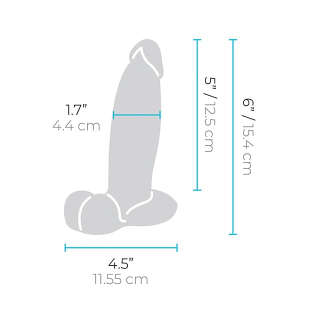 B Vibe - Slipskin 6" Girthy Realistic Dildo (Mocha) BV1019 Durio.sg