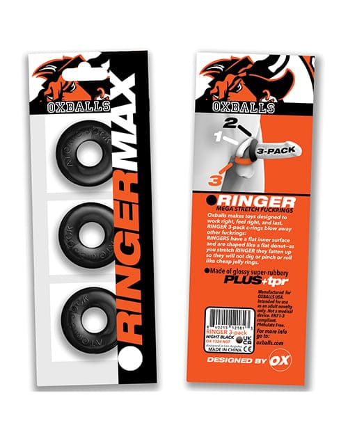 Oxballs - Ringer Max Three-Piece Stretch Cock Ring Set Durio.sg