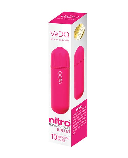 VeDO - Nitro Rechargeable Bullet Vibrator (Pink) VD1143 Durio.sg