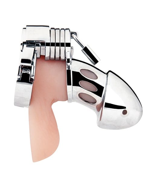 Blue Line - Obedience Metal Chastity Cage (Silver) BL1016 Durio.sg