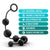 Blush Novelties - Anal Adventures Platinum Silicone Anal Beads Large (Black) BN1158 CherryAffairs