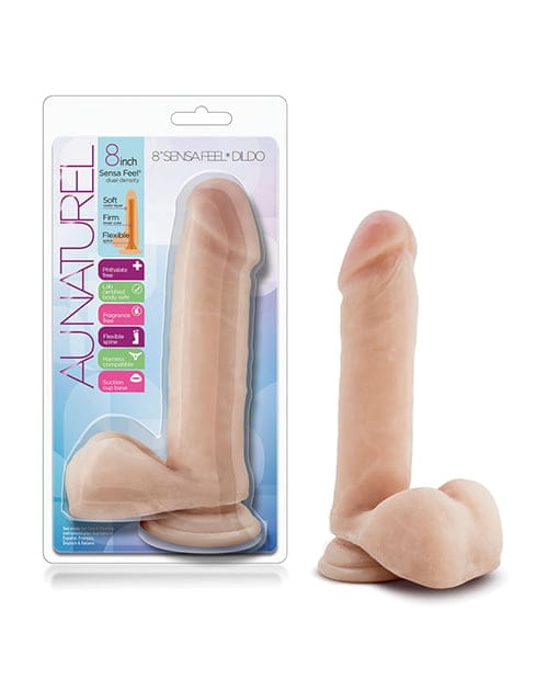 Blush Novelties - Au Naturel Dual Density Suction Cup Dildo (Beige) BN1166 Durio.sg