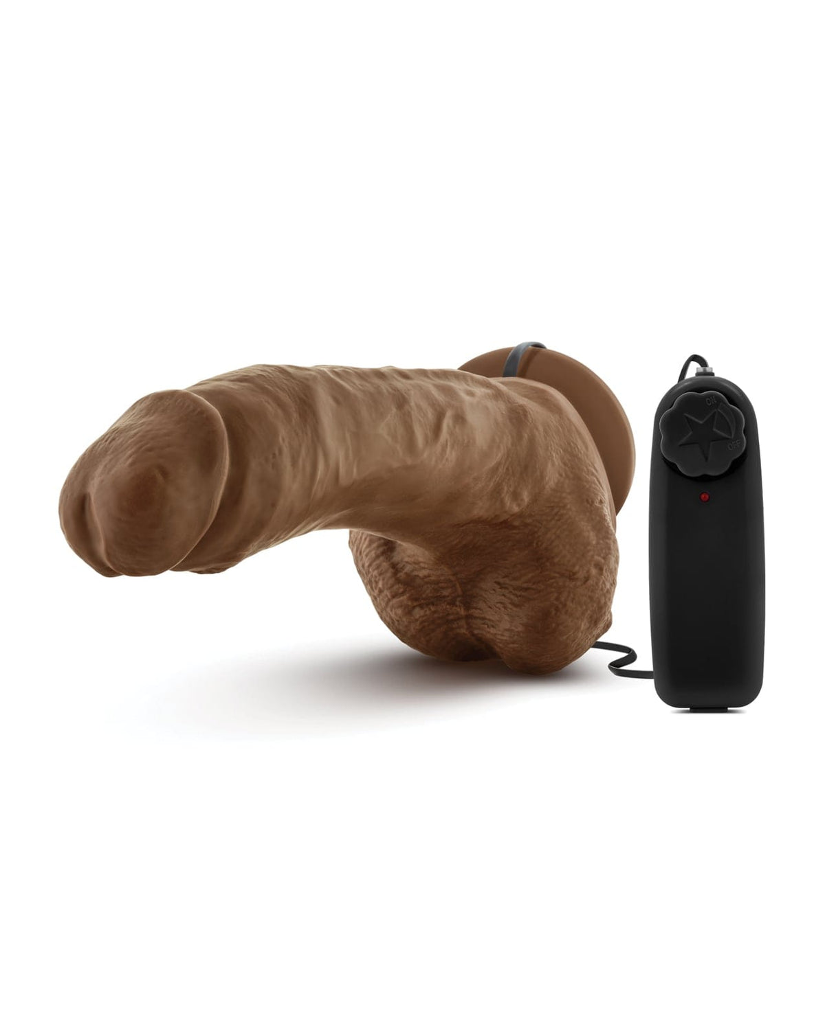 Blush Novelties - Coverboy The Boxer Vibrating Suction Dildo (Brown) BN1184 Durio.sg