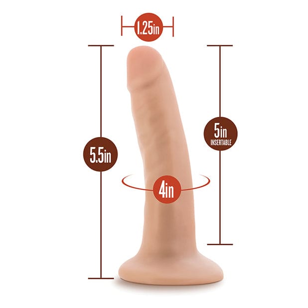 Blush Novelties - Dr Skin Silicone Dr Lucas Realistic Dildo 5.5" (Beige) BN1160 Durio.sg