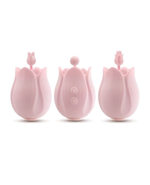 Blush Novelties - Play With Me Romantic Rose Rechargeable Silicone Clitoral Vibrator (Pink) BN1178 Durio.sg