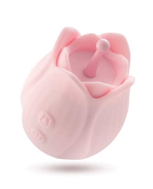 Blush Novelties - Play With Me Romantic Rose Rechargeable Silicone Clitoral Vibrator (Pink) BN1178 Durio.sg