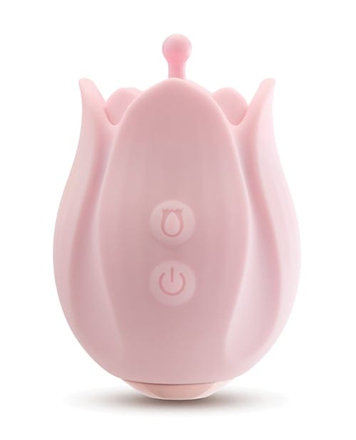 Blush Novelties - Play With Me Romantic Rose Rechargeable Silicone Clitoral Vibrator (Pink) BN1178 Durio.sg