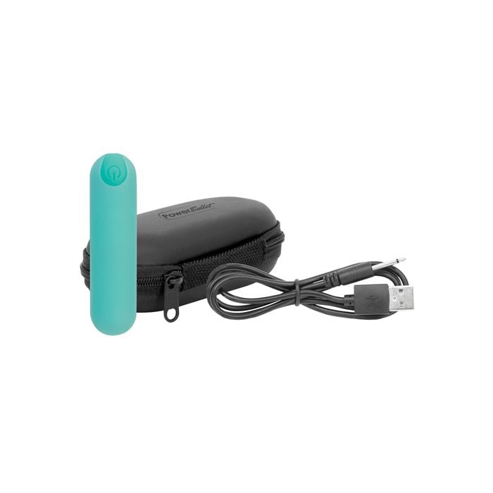 BMS Factory - PowerBullet eSSENTIAL Rechargeable Bullet Vibrator (Teal) BMS1025 Durio.sg