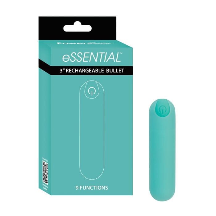 BMS Factory - PowerBullet eSSENTIAL Rechargeable Bullet Vibrator (Teal) BMS1025 Durio.sg