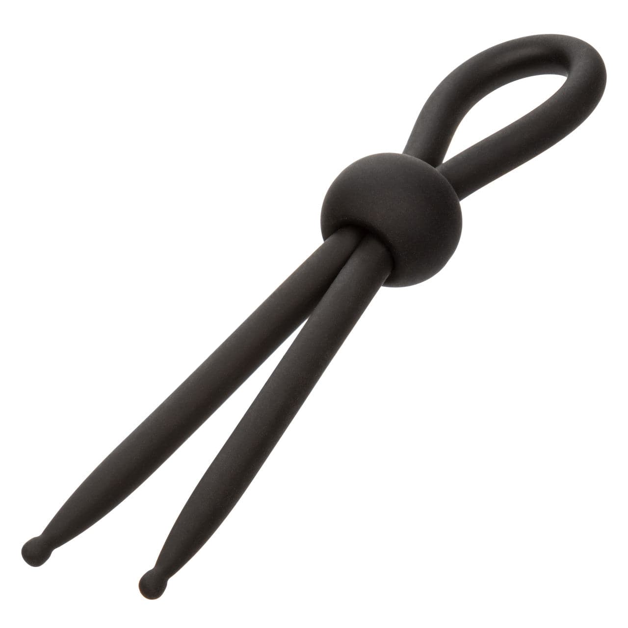 CalExotics - Alpha Liquid Silicone Adjustable Lasso Cock Ring (Black) CE2181 Durio.sg