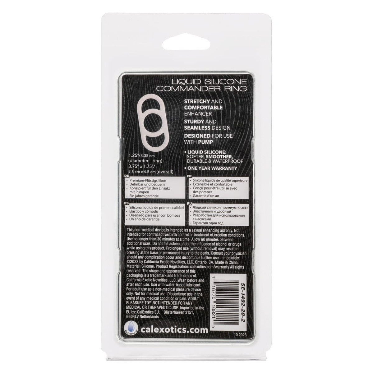 CalExotics - Alpha Liquid Silicone Commander Pump Transfer Ring (Beige) CE2180 Durio.sg