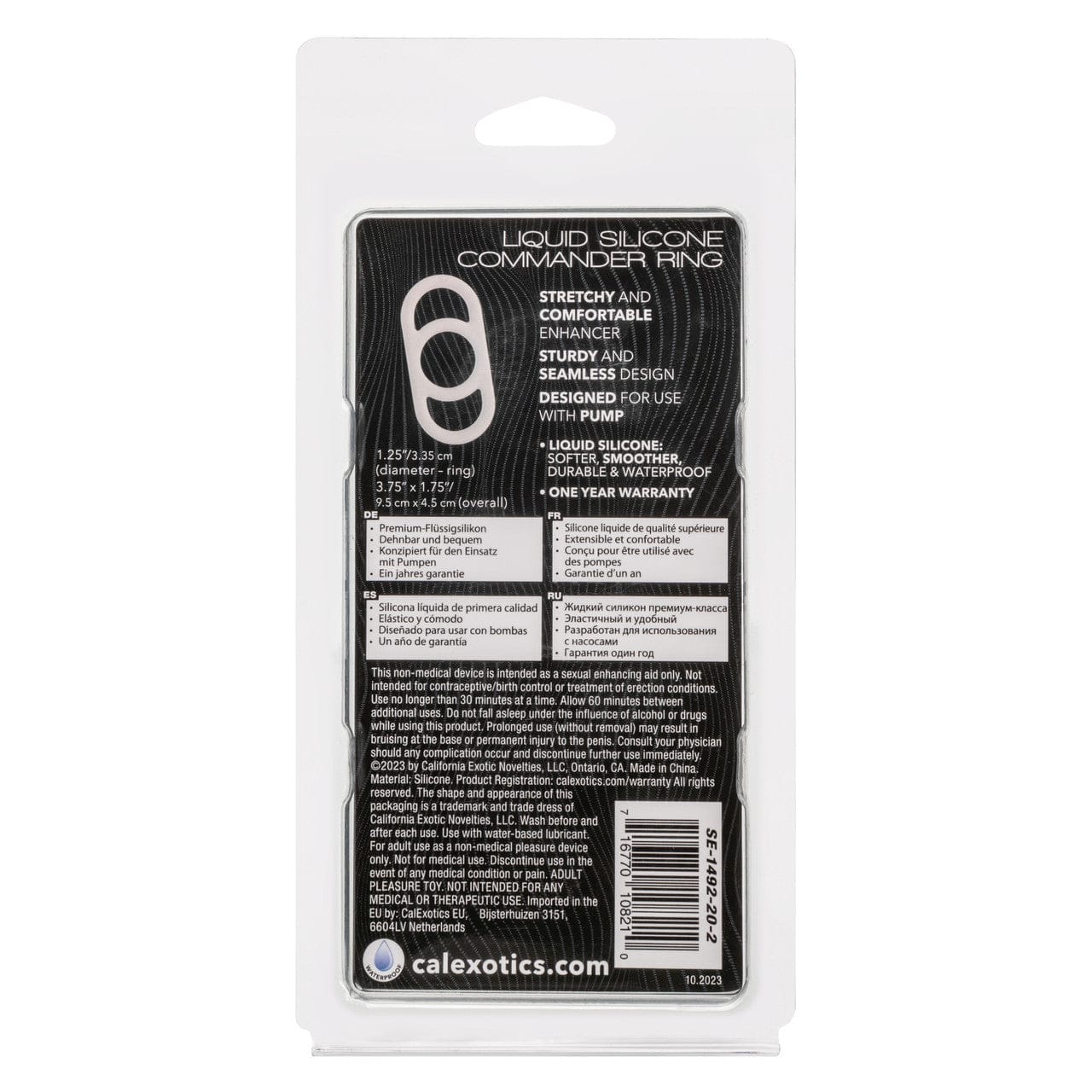 CalExotics - Alpha Liquid Silicone Commander Pump Transfer Ring (Beige) CE2180 Durio.sg