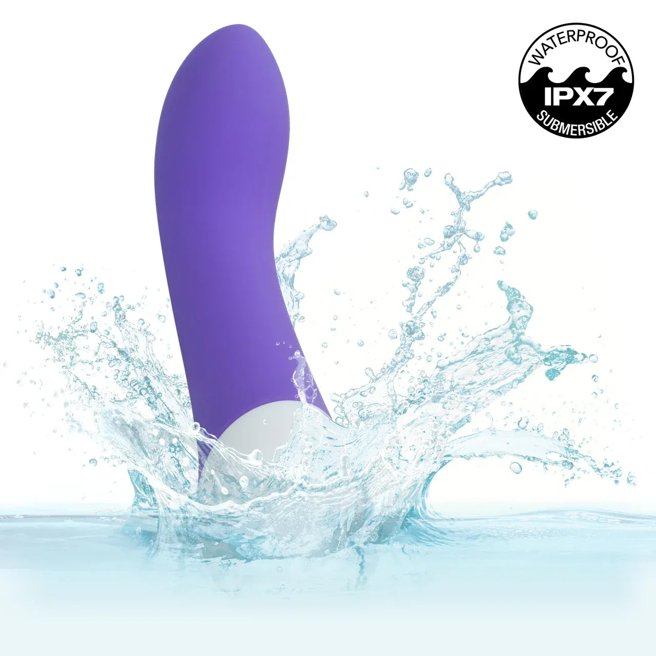 CalExotics - Basic Essentials Rechargeable Curved G Spot Vibrator (Purple) CE2183 Durio.sg