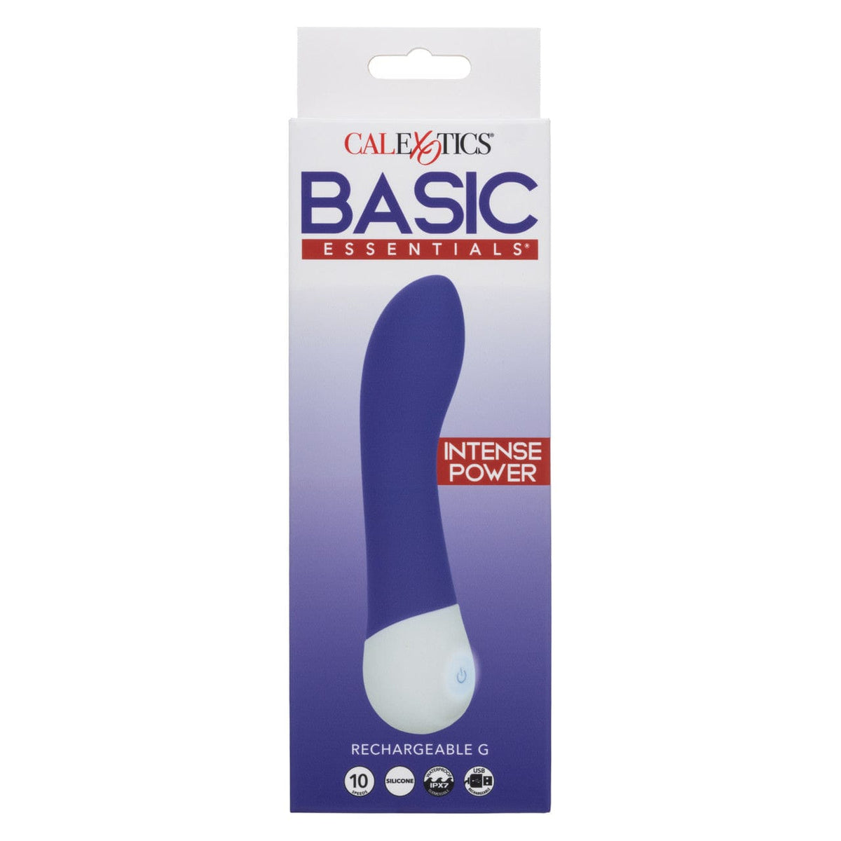 CalExotics - Basic Essentials Rechargeable Curved G Spot Vibrator (Purple) CE2183 Durio.sg