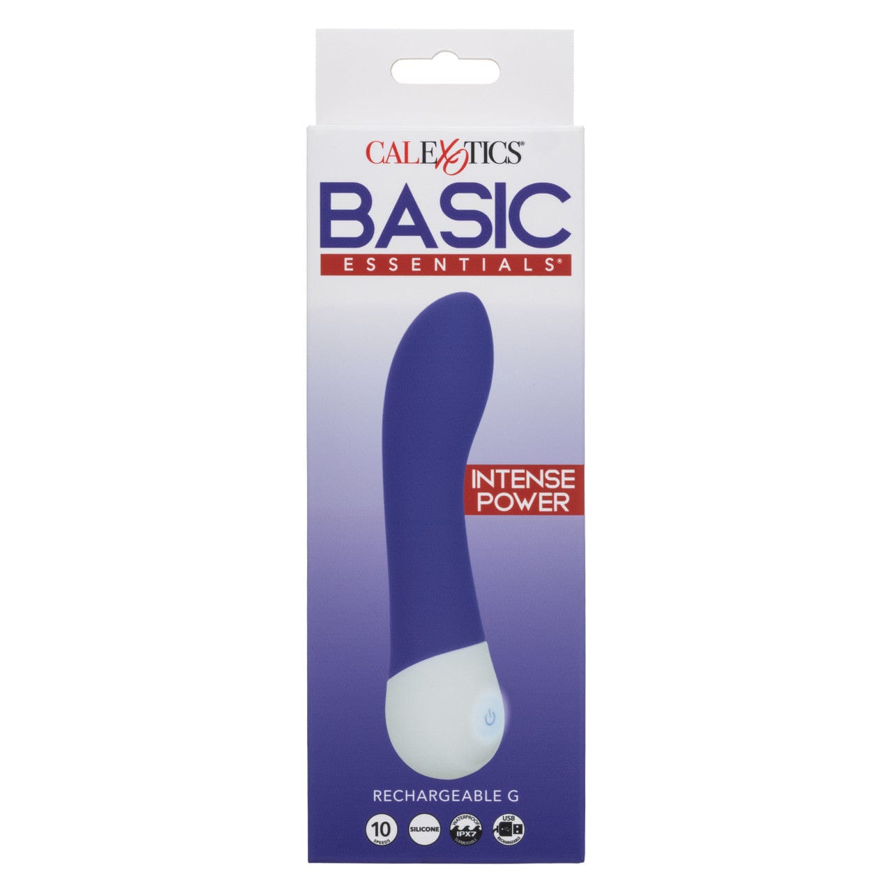 CalExotics - Basic Essentials Rechargeable Curved G Spot Vibrator (Purple) CE2183 Durio.sg